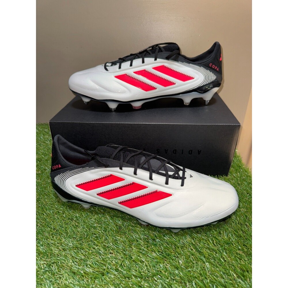 Mens Size 13 Adidas Copa Pure III Elite SG White Red Soccer Cleats ID9057 NEW